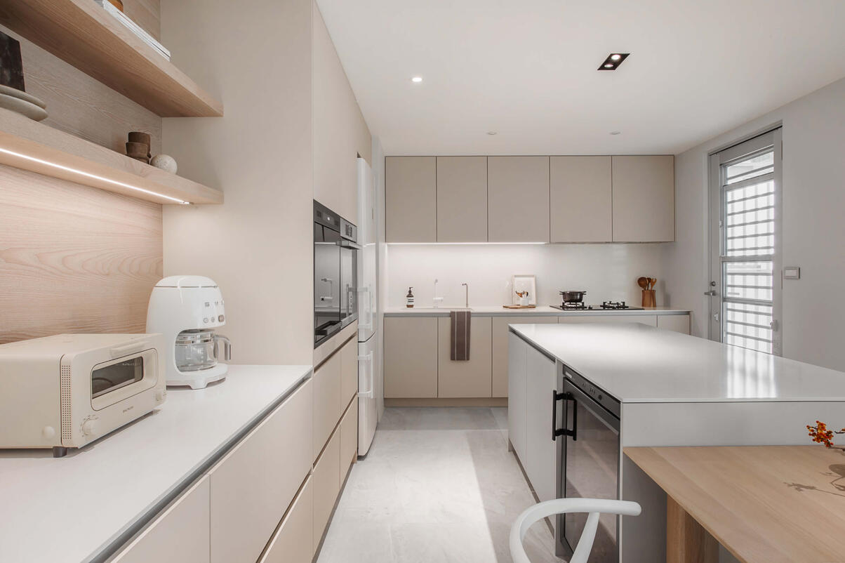 會呼吸的日式簡約廚房