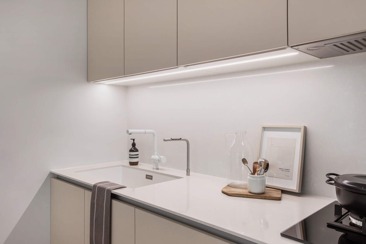 德國blanco白色花崗岩水槽,彷彿與檯面一體成型